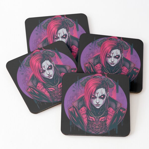 Item preview, Cyberpunk horror demon vampire designed and sold by TaevasDesign.