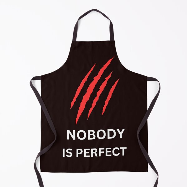 Item preview, NOBODY IS PERFECT CLASSIC BLACK T SHIRT designed and sold by sangram9337.