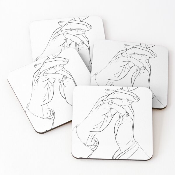 Item preview, Alex & Henry holding hands - transparent designed and sold by lineandlunar.