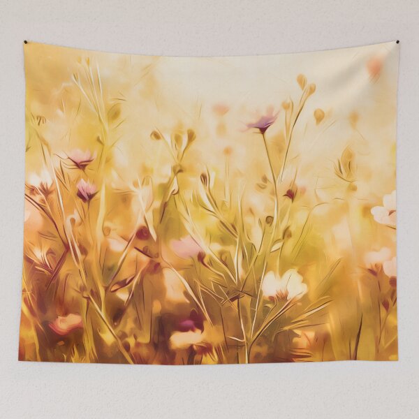 Item preview, The Patchwork Meadow - Gold designed and sold by ArtSea-Bubble.