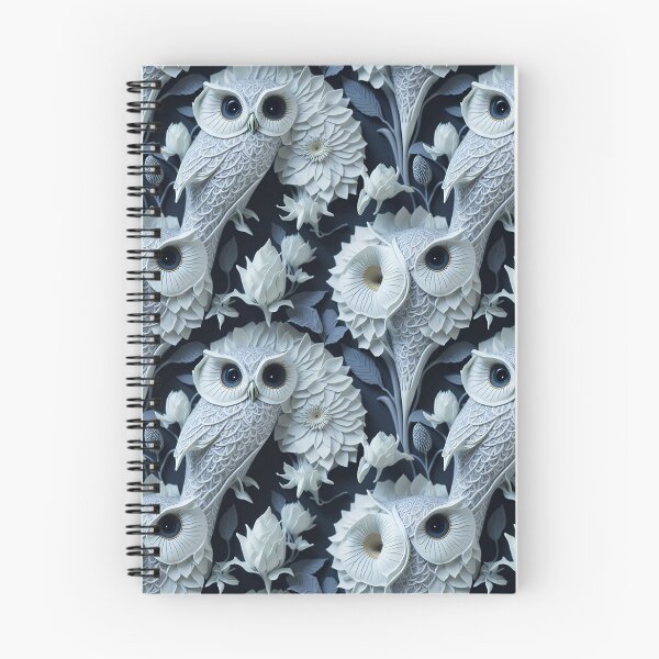 Item preview, Whispers of Illusion: Enigmatic Owls in Opulent Moonflower Tapestry designed and sold by AmazingLab.