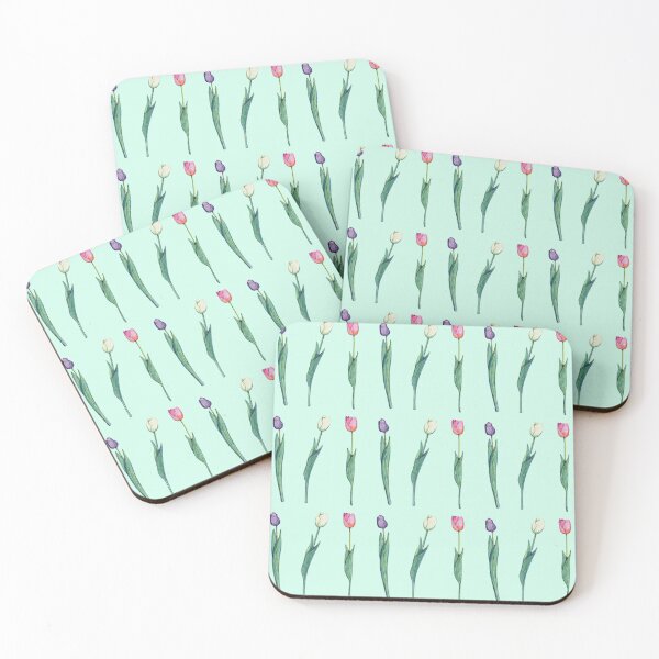 Item preview, Tulip flowers retro illustration pattern designed and sold by EngineerGoC.