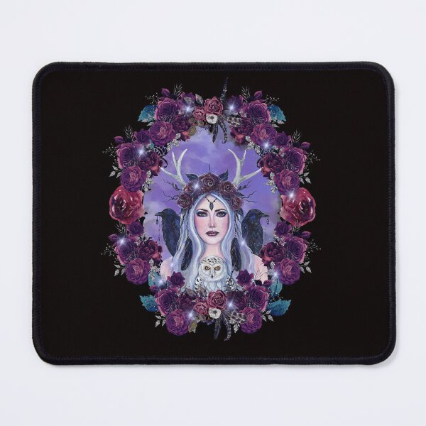 Item preview, Jaylah goddess with ravens and owl by Renee Lavoie designed and sold by Renee Lavoie.