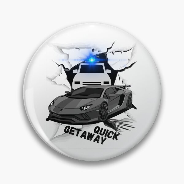 Item preview, Fast car speed police chase mock updesign Quick Getaway designed and sold by michaelstanton.