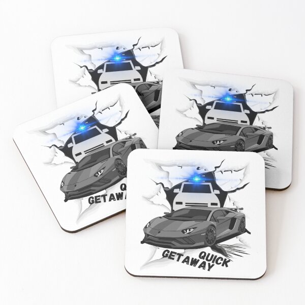 Item preview, Fast car speed police chase mock updesign Quick Getaway designed and sold by michaelstanton.