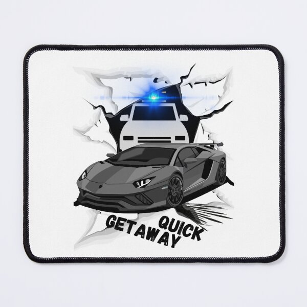Item preview, Fast car speed police chase mock updesign Quick Getaway designed and sold by michaelstanton.