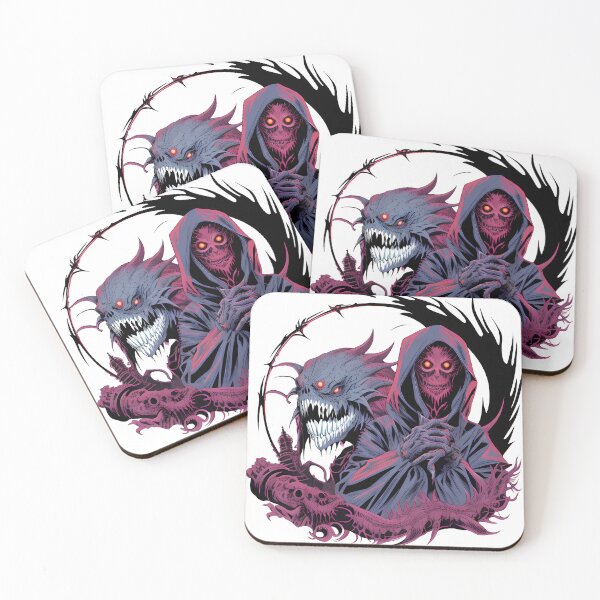 Item preview, Cyberpunk horror demon monster designed and sold by TaevasDesign.