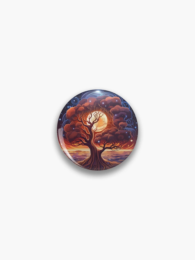 Aperçu 1 sur 3. Badge avec l'œuvre Energy From The Cosmos créée et vendue par RiffraffDesigns.
