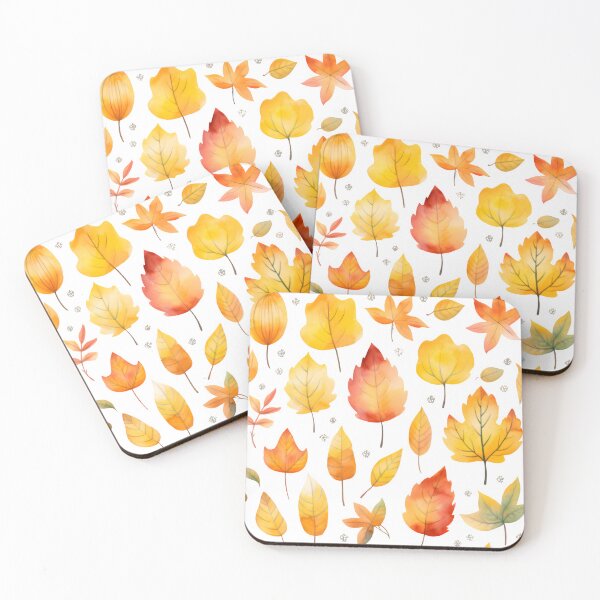 Item preview, Falling colorful autumn leaves designed and sold by grebie.