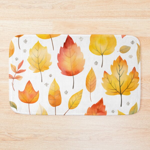 Item preview, Falling colorful autumn leaves designed and sold by grebie.