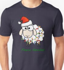 Fleece Navidad - Christmas Sheep Unisex T-Shirt