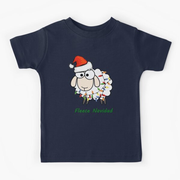 Fleece Navidad - Christmas Sheep Kids T-Shirt