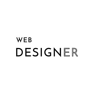 Artwork thumbnail, Web Designer (Inverted) by developer-gifts