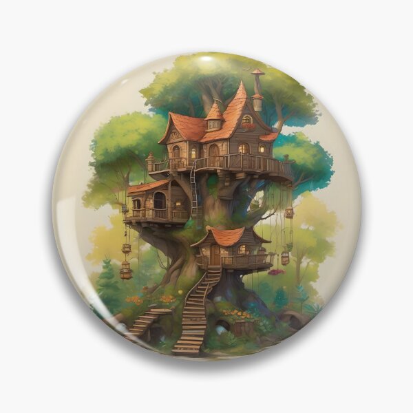 Item preview, Whimsical Treehouse Village designed and sold by AbsoluteA.