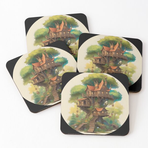 Item preview, Whimsical Treehouse Village designed and sold by AbsoluteA.