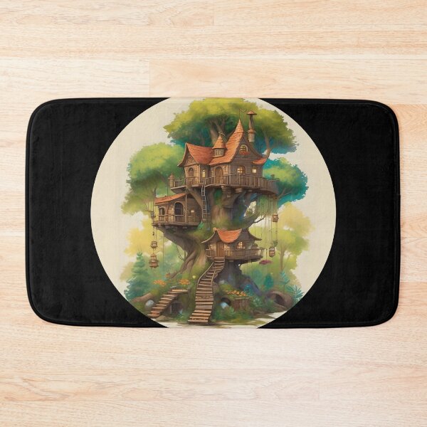 Item preview, Whimsical Treehouse Village designed and sold by AbsoluteA.