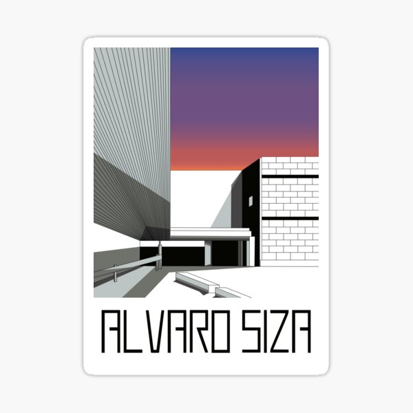 Alvaro Siza 5 - Sunset Sticker