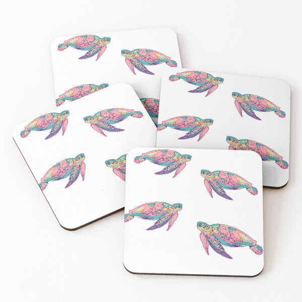 Item preview, Sea turtles colorful  designed and sold by RetroNibylander.