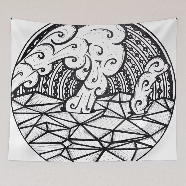 Item preview, The waves of life lineart designed and sold by EyeCreateLines.