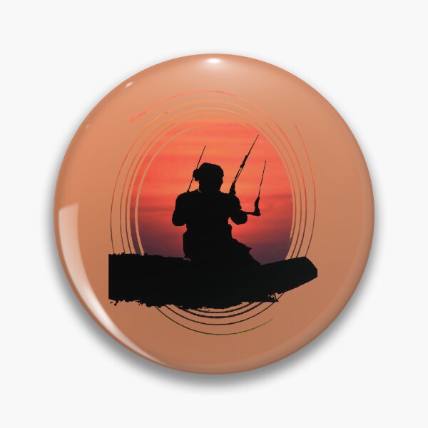 Item preview, Kitesurfer Surfing The Wave Artistic Silhouette And Sunset designed and sold by taiche.