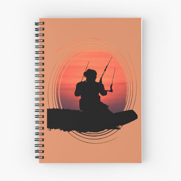 Item preview, Kitesurfer Surfing The Wave Artistic Silhouette And Sunset designed and sold by taiche.