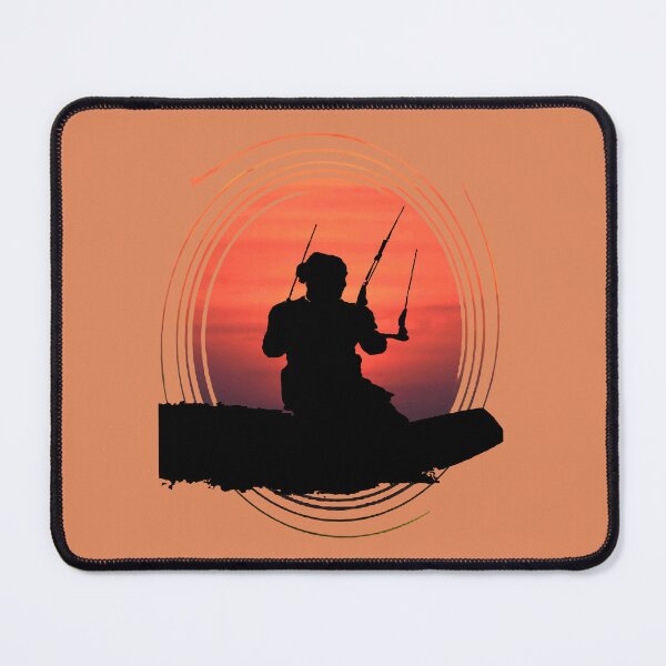 Item preview, Kitesurfer Surfing The Wave Artistic Silhouette And Sunset designed and sold by taiche.