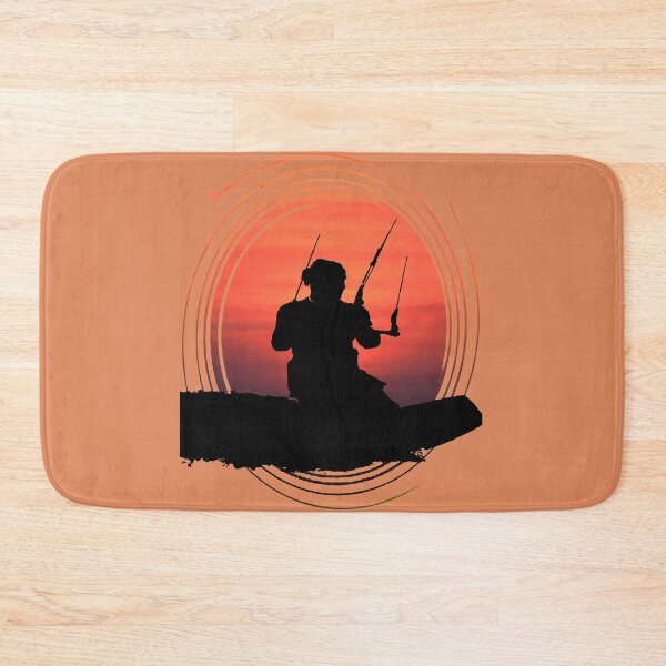 Item preview, Kitesurfer Surfing The Wave Artistic Silhouette And Sunset designed and sold by taiche.