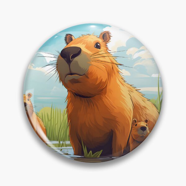 Item preview, A family of capybaras in the backwaters designed and sold by grebie.