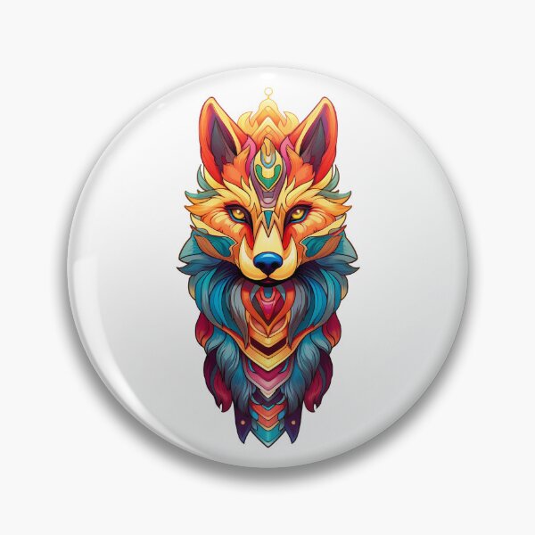 Item preview, Rainbow Coloured Wolf designed and sold by Inky-Spiration.