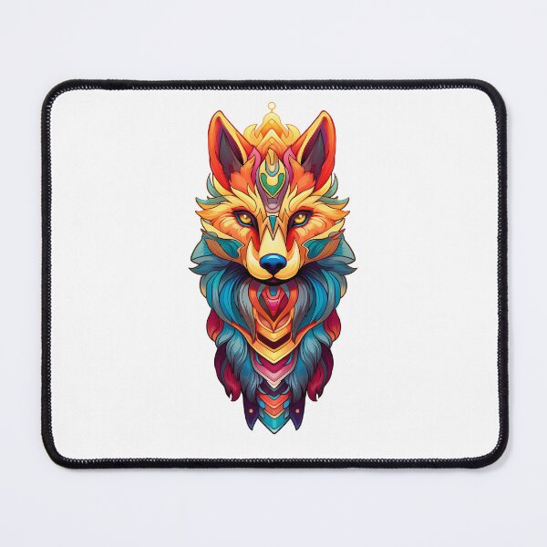 Item preview, Rainbow Coloured Wolf designed and sold by Inky-Spiration.
