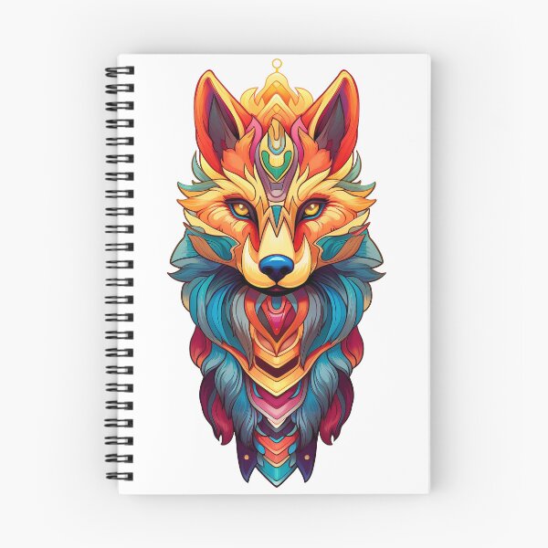 Item preview, Rainbow Coloured Wolf designed and sold by Inky-Spiration.