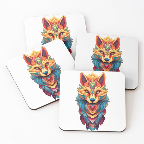 Item preview, Rainbow Coloured Wolf designed and sold by Inky-Spiration.