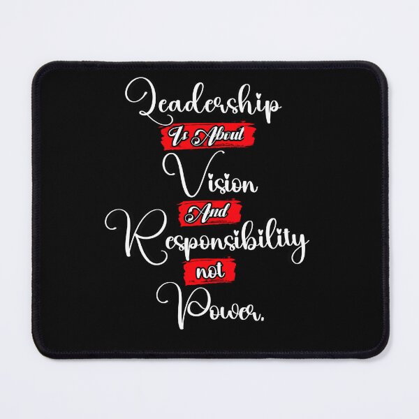 Item preview, Quotes on leadership | Leadership Is About Vision and Responsibility Not Power. designed and sold by ZingZone.