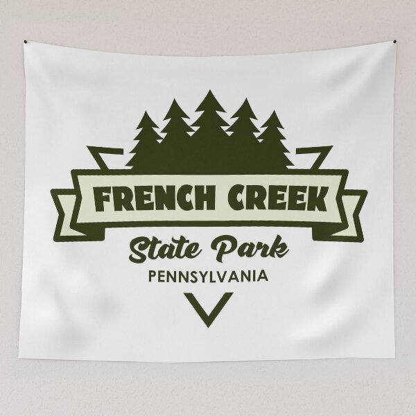 Item preview, French Creek State Park Pennsylvania Trees And Ribbon designed and sold by bivenart.