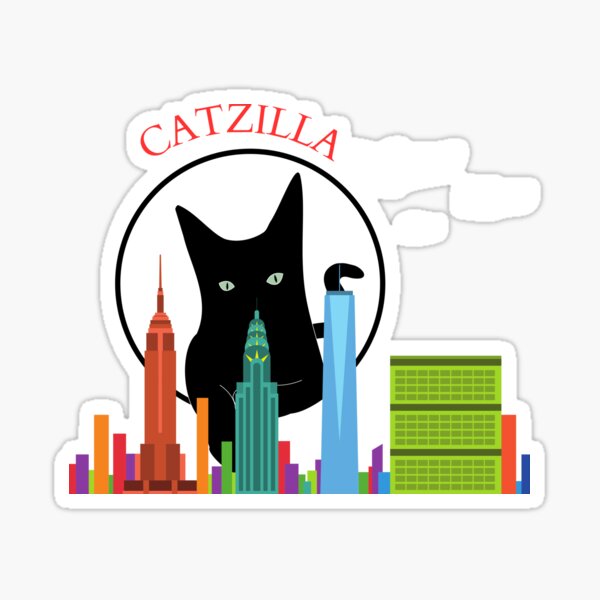 Item preview, Catzilla,funny gift designed and sold by your-t-shirts55.