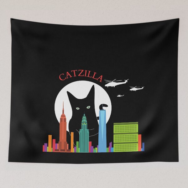Item preview, Catzilla,funny gift designed and sold by your-t-shirts55.