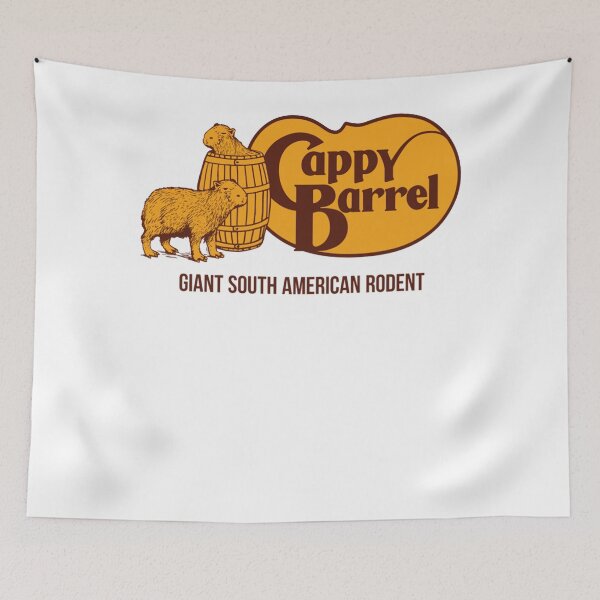 Item preview, Cappy Barrel; capybara country store logo T-Shirt designed and sold by MichaelMerritty.