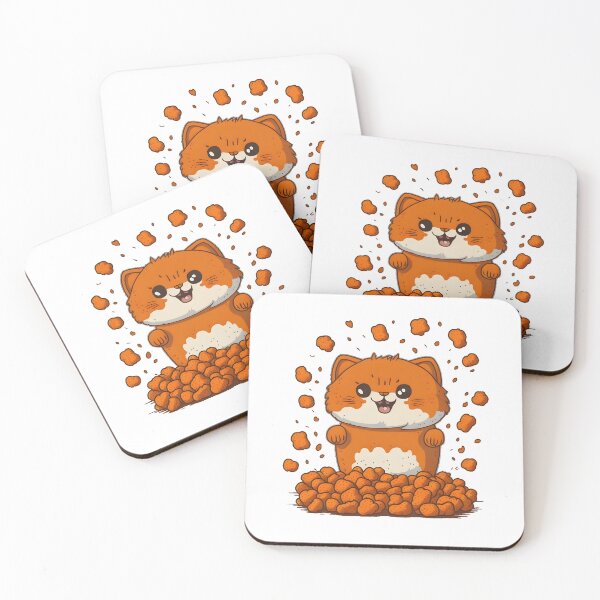 Item preview, A cat with tater tots on its head and paws. designed and sold by DreamDesignWear.