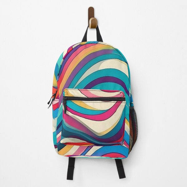 Item preview, Rhythmic Rainbow Waves - Modern Artistry in Dynamic Patterns designed and sold by Freak-Scene.