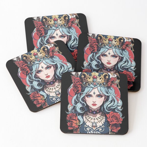 Item preview, Dark Goth Kawaii Queen - Fusion of Elegance, Mystery, and Cuteness designed and sold by ElLocoMus.
