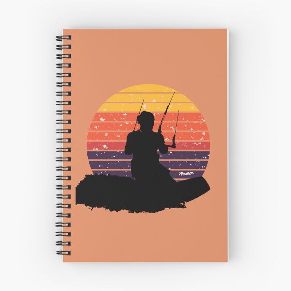 Item preview, Kitesurfer Surfing The Wave Artistic Silhouette Retro Sunset designed and sold by taiche.