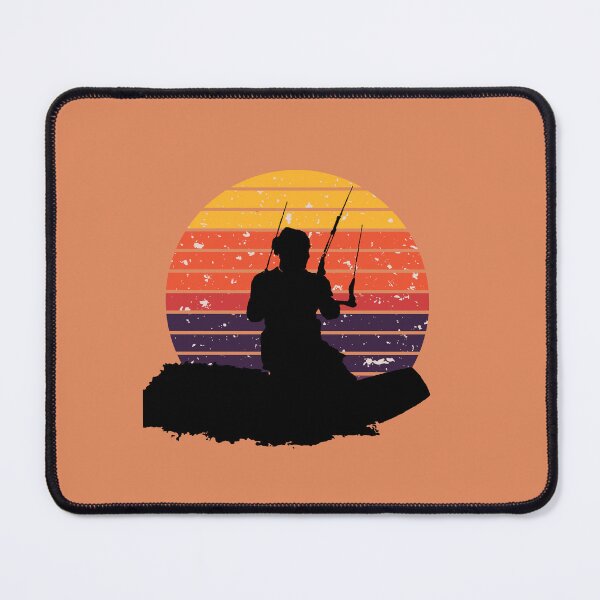 Item preview, Kitesurfer Surfing The Wave Artistic Silhouette Retro Sunset designed and sold by taiche.