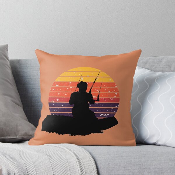 Item preview, Kitesurfer Surfing The Wave Artistic Silhouette Retro Sunset designed and sold by taiche.