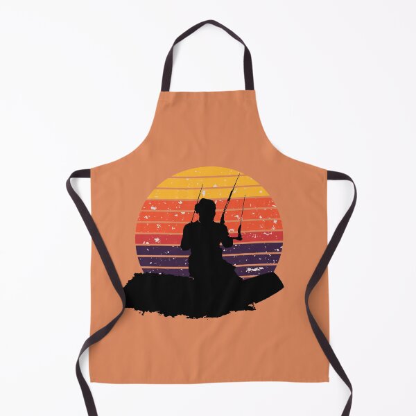 Item preview, Kitesurfer Surfing The Wave Artistic Silhouette Retro Sunset designed and sold by taiche.