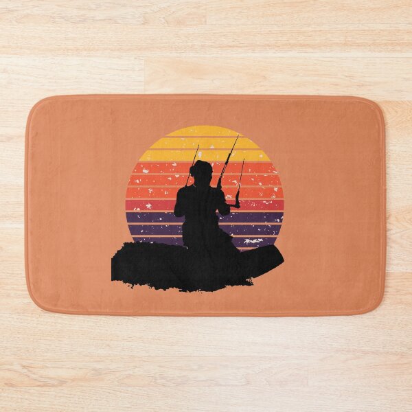 Item preview, Kitesurfer Surfing The Wave Artistic Silhouette Retro Sunset designed and sold by taiche.