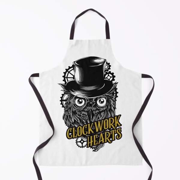 Item preview, Steampunk Clockwork Hearts Range Owl Wearing Hat & Monocle designed and sold by 67prints.