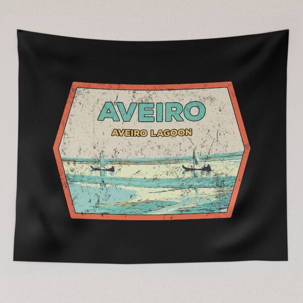 Item preview, Aveiro Lagoon Salt Marshes & Moliceiros Boats | Serene Illustration designed and sold by Lemomo-artworks.