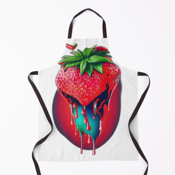 Item preview, Pop Art Strawberry Splash - Vibrant Expression of a Bleeding Fruit designed and sold by Freak-Scene.