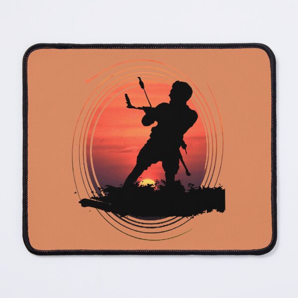 Item preview, Kitesurfing Enthusiast Riding A Wave Silhouette And Sunset designed and sold by taiche.
