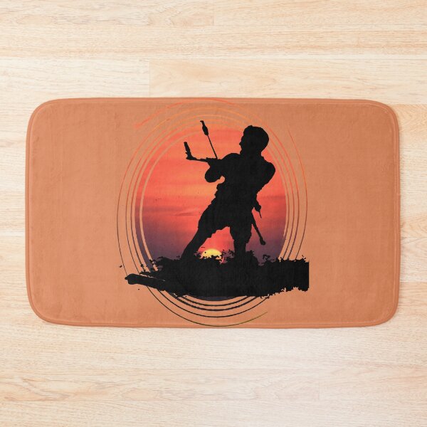 Item preview, Kitesurfing Enthusiast Riding A Wave Silhouette And Sunset designed and sold by taiche.